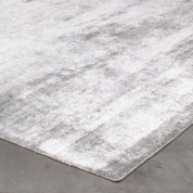 Grand tapis Silky gris argenté par Angelo 200 x 300 cm