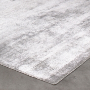 Grand tapis Silky gris argenté par Angelo 200 x 300 cm