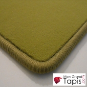 Tapis sur mesure vert Vorwerk Forma finition surjet