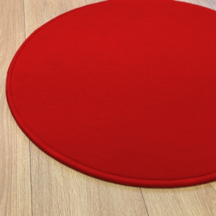 Tapis Rond Rouge Modena jusqu'à 4 mètres de diamètre