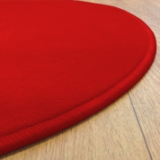 Tapis Rond Rouge Modena jusqu'à 4 mètres de diamètre