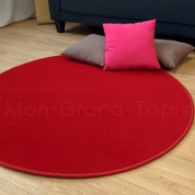 Tapis Rond Rouge Modena jusqu'à 4 mètres de diamètre