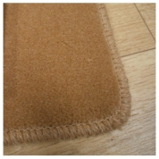 Tapis sur mesure en laine couleur camel