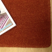 Tapis sur mesure en laine couleur rouge orangé gamme York Wilton