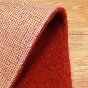 Tapis sur mesure en laine couleur rouge orangé gamme York Wilton