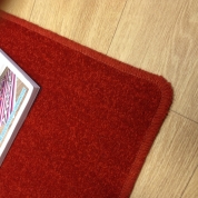 Tapis sur mesure en laine couleur rouge chiné gamme York Wilton