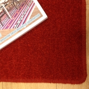 Tapis sur mesure en laine couleur rouge chiné gamme York Wilton