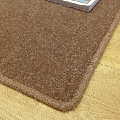 Tapis sur mesure en laine couleur marron taupe gamme York Wilton