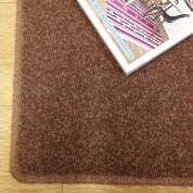 Tapis sur mesure en laine couleur marron taupe gamme York Wilton