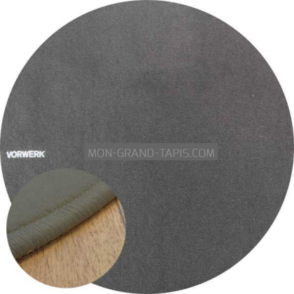 Tapis sur mesure rond Gris Foncé Modena par Vorwerk 