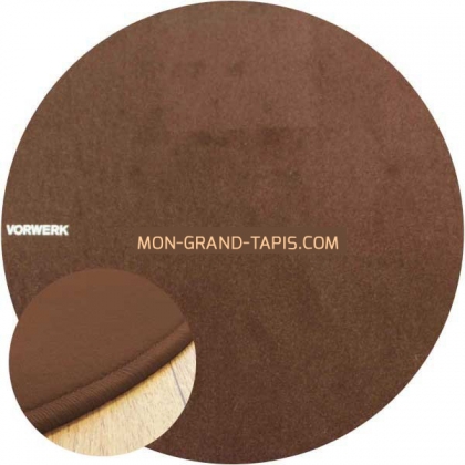 Tapis sur mesure rond Marron Modena par Vorwerk 