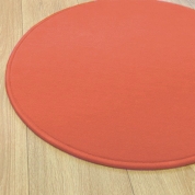 Tapis sur mesure rond Orange Corail Modena par Vorwerk 