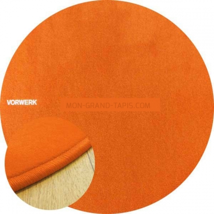 Tapis sur mesure rond Orange Modena par Vorwerk 