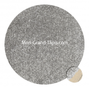 Grand tapis rond Gris clair sur mesure par Mon Grand tapis sélection