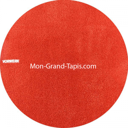 Tapis sur mesure rond Orange gamme Safira par Vorwerk