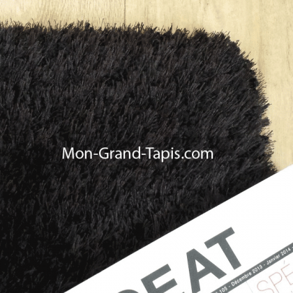 Echantillon Grand tapis noir sur mesure par Mon Grand tapis sélection