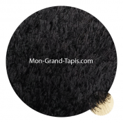 Grand tapis rond sur mesure noir par Mon Grand tapis sélection