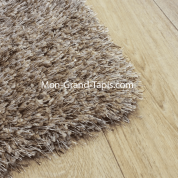 Echantillon Grand tapis shaggy beige sur mesure par Mon Grand tapis sélection