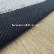 Echantillon tapis sur mesure en laine gansé gris par Mon Grand tapis sélection