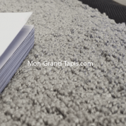 Echantillon tapis sur mesure en laine gansé gris par Mon Grand tapis sélection