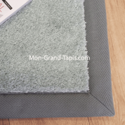 Echantillon tapis sur mesure gansé bleu ciel par Mon Grand tapis sélection