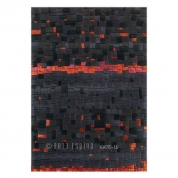 Tapis design noir et rouge premium Mosaic par Arte Espina