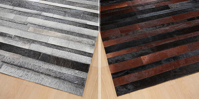 Grand tapis en cuir Jacob
