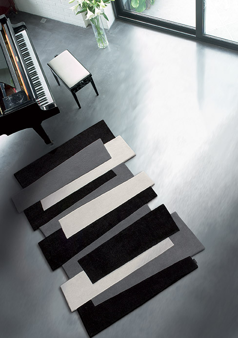 Tapis Pebbles Noir sur mesure