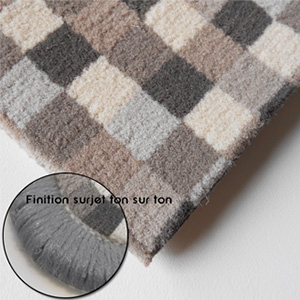 Grand tapis Pixel Beige