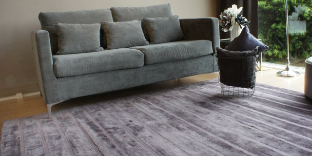 Grand tapis Rosy violine