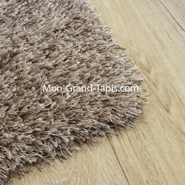 Echantillon Grand tapis shaggy beige mon grand tapis sélection